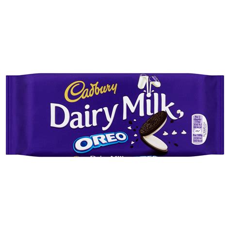 Cadbury Dairy Milk With Oreo Chocolate Bar 120g Single Chocolate Bars