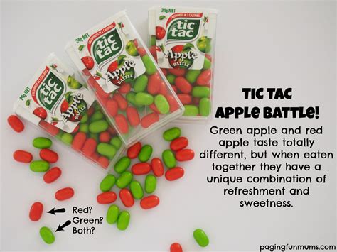 Tic Tac Apple Battle New Flavour Combination