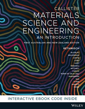 Materials Science And Engineering An Introduction Th Editi