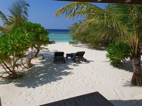 Blick Aus Der Beach Villa Kuredu Island Resort Spa Hinnavaru