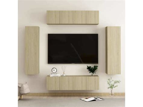 Ensemble De Meubles Tv Pcs Bancs Tv Armoires De Rangement Ch Ne