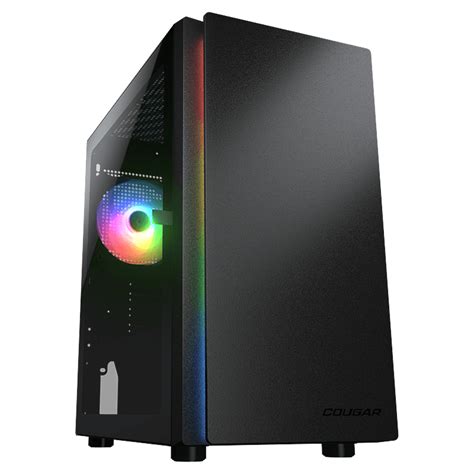 Buy Cougar Purity RGB Tempered Glass Case Black CGR PURITY RGB BLACK