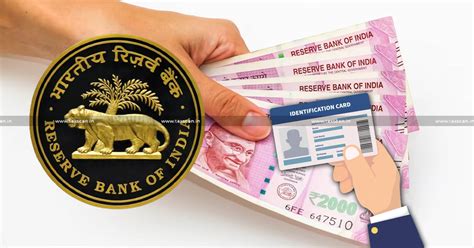 Rbi Issues Exchange Deposit Slip Format Of Rs Notes Without Id Proof