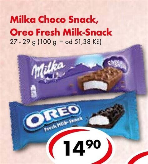 Milka Choco Snack Oreo Fresh Milk Snack nabídky v CBA