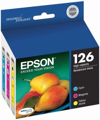 Epson Durabrite Ultra Ink T126520 Ink Cartridge Cyanmagentayellow 3 Pk Frys Food Stores