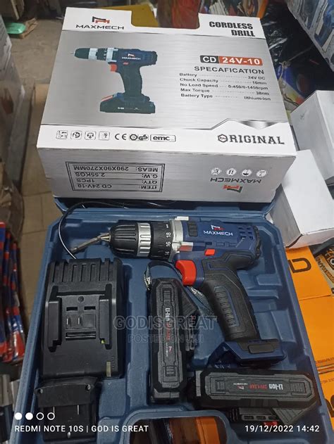 24 Volts Maxmech Cordless Drilling Machine In Lagos Island Eko