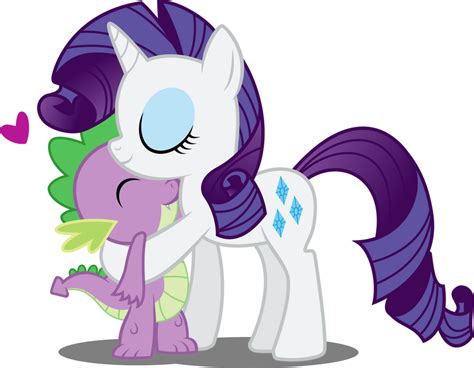 Spike and Rarity by Abion47 on DeviantArt