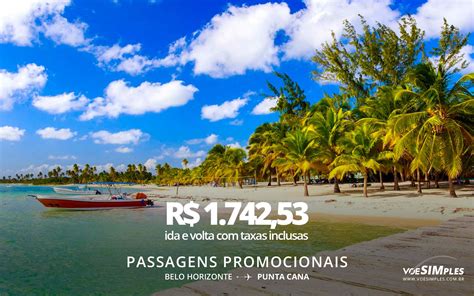 Passagem aérea promo Latam Belo Horizonte Punta Cana Voe Simples