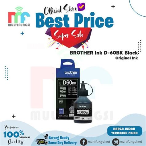 Jual Tinta Brother Btd Bk Original Black Btd Bk For T T