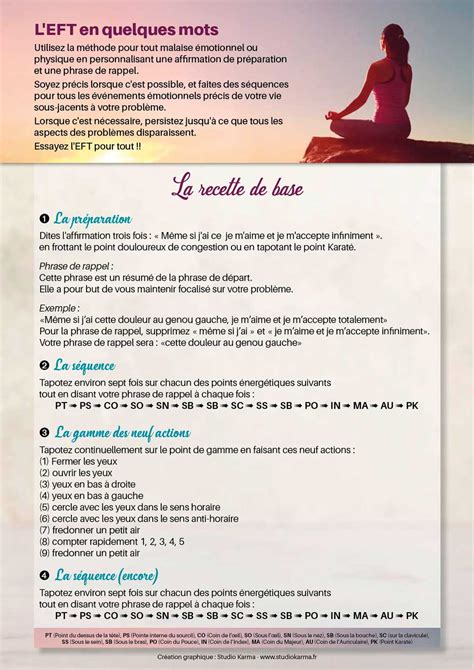 Flyer Eft Emotional Freedom Technique Studio Karma I Coach I