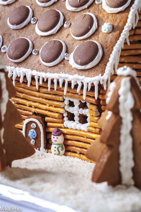 How To Make A Gingerbread House At Home Rustic Log Cabin Vikalinka