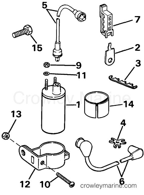 Ignition Coil And Leads 1991 Stern Drive 5 8 584aplrgd Crowley Marine