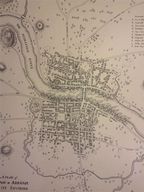 Detail of Map of Arkham Massachusetts 1775 | Call of cthulhu rpg ...