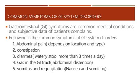 Gastrointestinal signs and symptoms | PPT