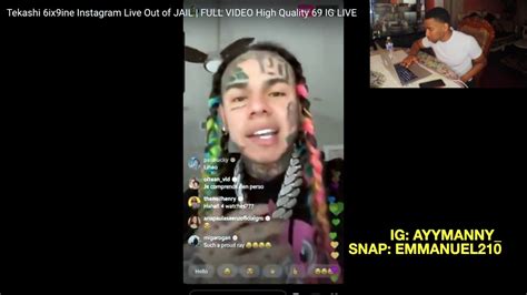 6ix9ine Ig Live Reaction Explain Why He Snitch And Break Ig Record Youtube