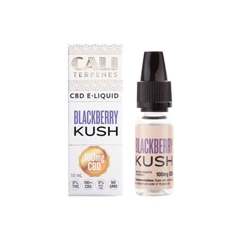 E Liquid CBD 100mg Blackberry Kush Cali Terpenes Hempoilshop