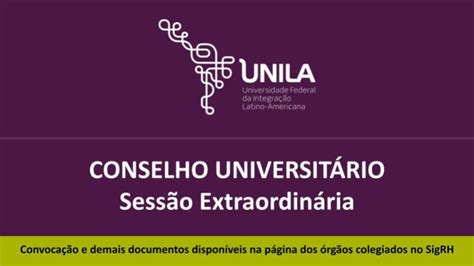 Sess O Extraordin Ria Do Conselho Universit Eduplay