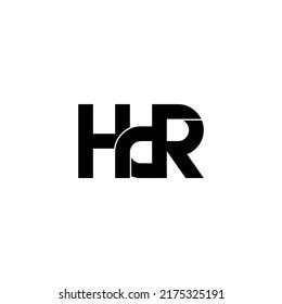 Hdr Letter Original Monogram Logo Design Stock Vector (Royalty Free ...