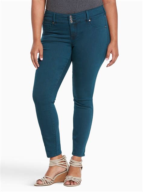 Plus Size Jegging Dark Teal Wash Torrid