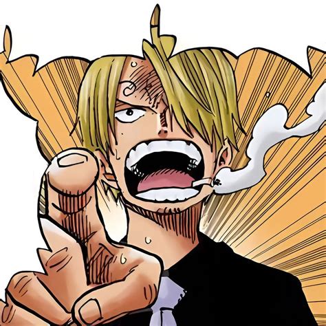 sanji official manga colored icon | One piece images, Manga, Mangá icons