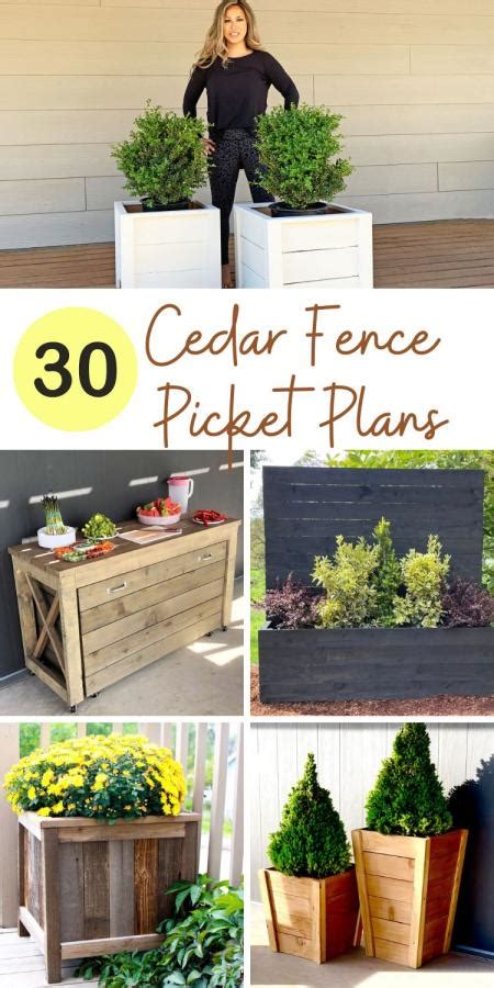 30 Amazing Cedar Fence Picket Projects With Free Plans Ana White