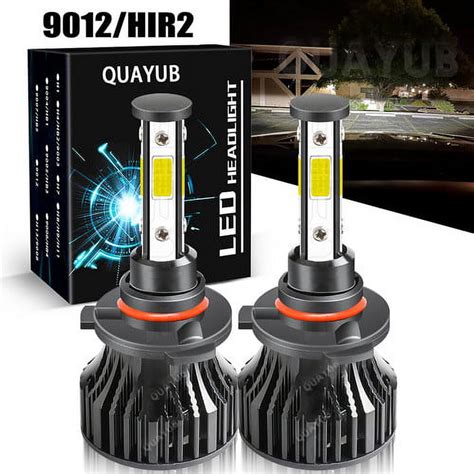 9012 HIR2 LED Headlight Conversion Kit High And Lo Beam Bulbs Bright