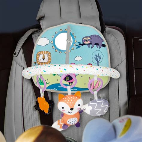 Versatile Infant Activity Center: Baby Car Seat Mirror with Hanging To