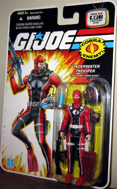 Gi Joe Cartoon Series Underwater Trooper Code Name Cobra Diver Action