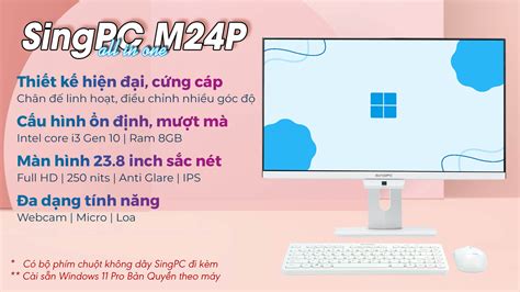 Máy tính All in one SingPC M24Fi582 W