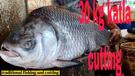 Fish Cutting Video Amazing Fish Cutting Skills Kg Giant Catla