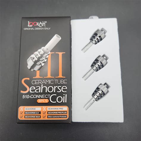 Lookah Seahorse Pro Ceramic Tube Coil Iii 3pc Set Avernic Smoke Shop