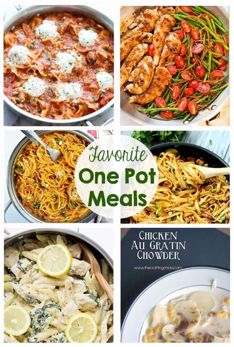 Favorite One Pot Meals The Crafting Chicks