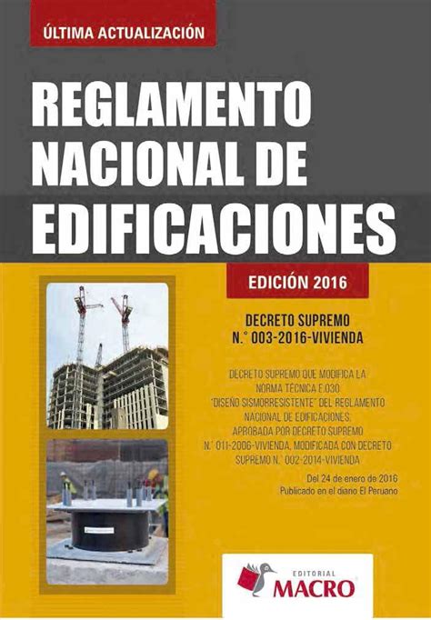 Reglamento Nacional De Edificaciones Ed 2016 FreeLibros