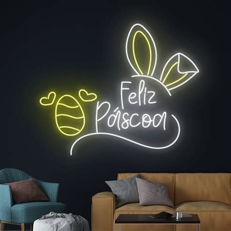 Handmadetneonsign Feliz P Scoa Neon Sign Feliz P Scoa Led Sign Happy