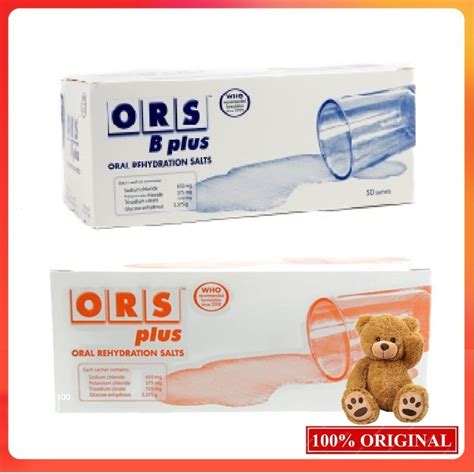 Ors B Plus Oral Rehydration Salts Original Orange S Box Shopee