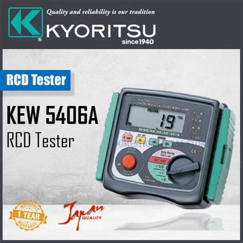 Kyoritsu 5406A Digital RCD ELCB Tester Lazada