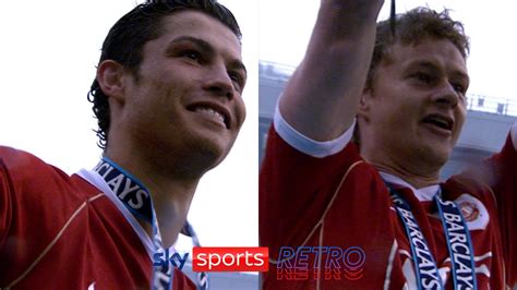 Cristiano Ronaldo Ole Gunnar Solskjaer Celebrate Winning The Premier