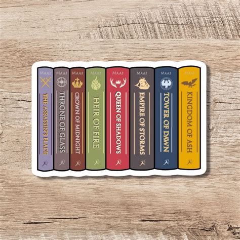 Throne Of Glass Series Sticker Throne Of Glass Series Throne Of Glass Throne Of Glass Books