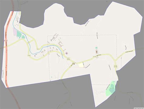 Map of Inez city, Kentucky