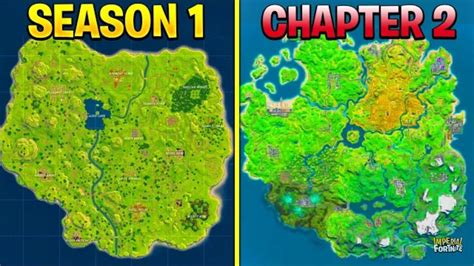 Évolution De La Map De Fortnite Saison 1 2 3 4 5 6 7 8 9 10 Et