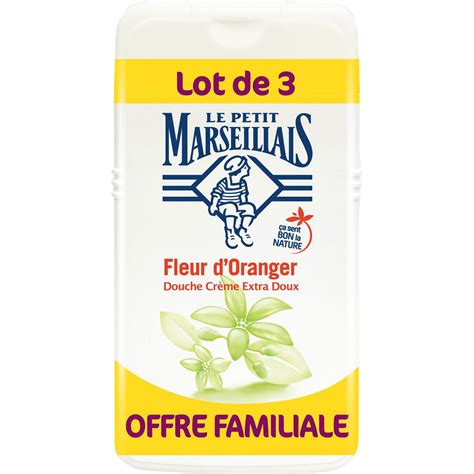 LE PETIT MARSEILLAIS Gel douche crème extra doux fleur d oranger