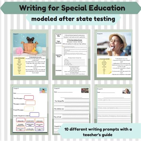 differentiated picture writing prompts  special education tpt