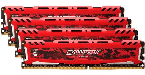 Crucial Ballistix Sport LT Red DDR4 3000MHz 4x8GB BLS4K8G4D30AESEK