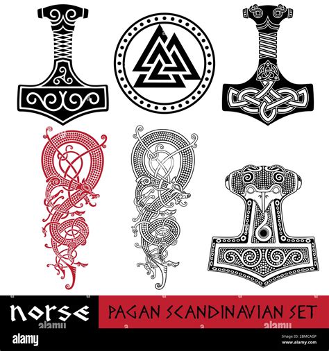 Viking Protection Symbol, Thor's Hammer Svg, Dxf, Png, Eps, Cricut By ...