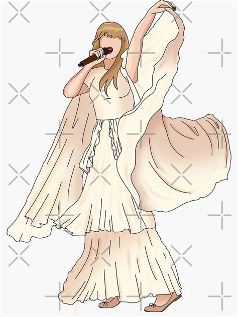 Taylor Swift Eras Tour Folklore Sticker For Sale By Mkiewis Redbubble