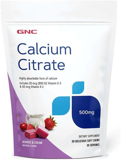 Celebrate Calcium Citrate With Vitamin D3 Soft Chews 500 Mg Calcium Supplement