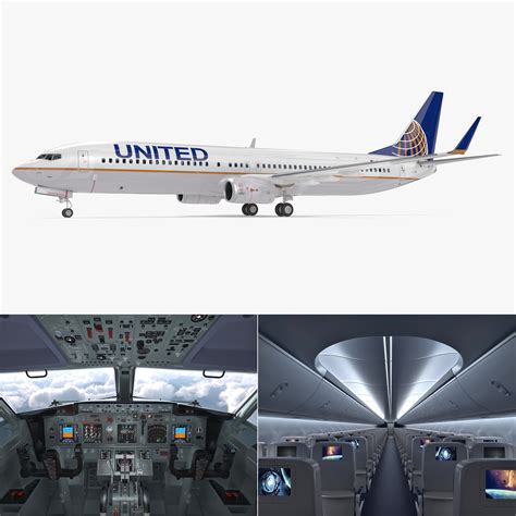 Boeing 737-900 interior united airlines model - TurboSquid 1171995