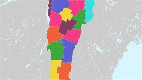 Vermont County Map