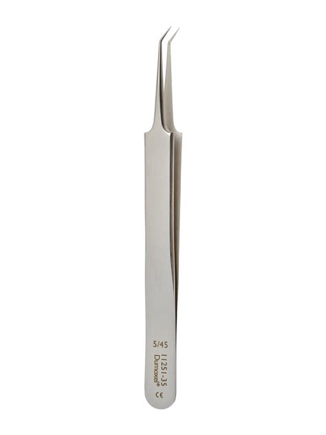 Dumont 5 45 Forceps Standard Tips Angled 45° Dumoxel 11 Cm