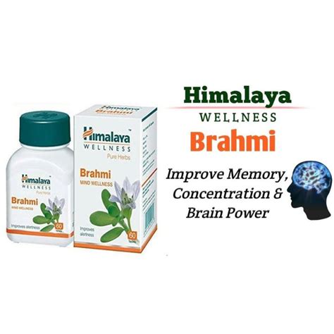 Himalaya Brahmi 60 Tablets Mind Wellness Improves Memory